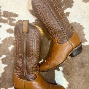 Tony Lama Brown Cowboy Boots